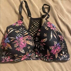 XOXO Black Floral Lace Bralette
